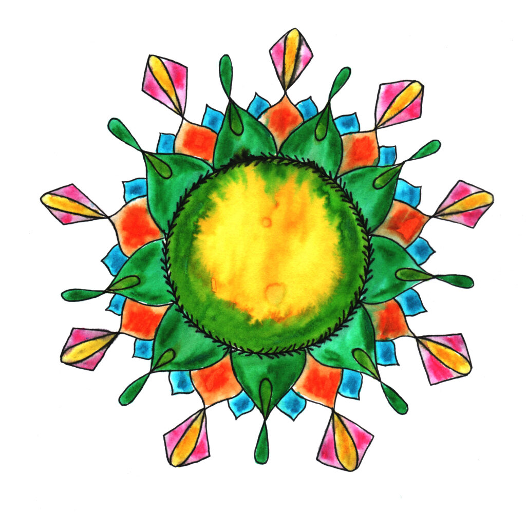Stress in der Familie mit Mandala-Kunst vermeiden