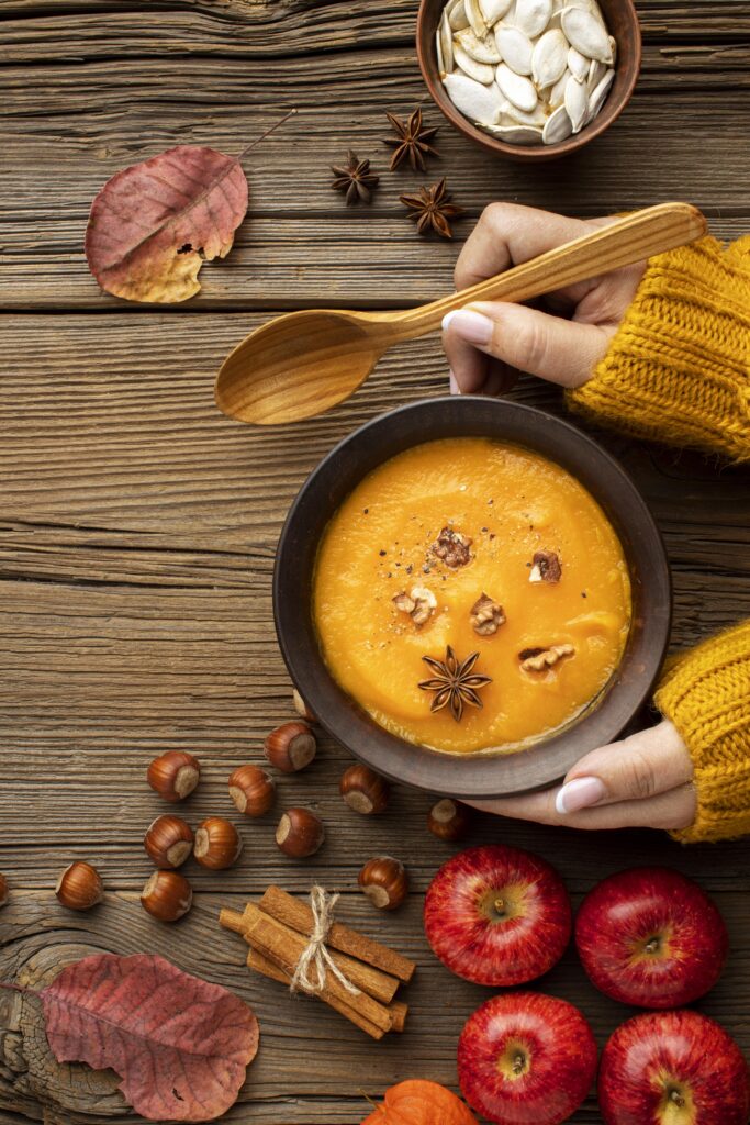 Herbstliche Vegane Familienküche