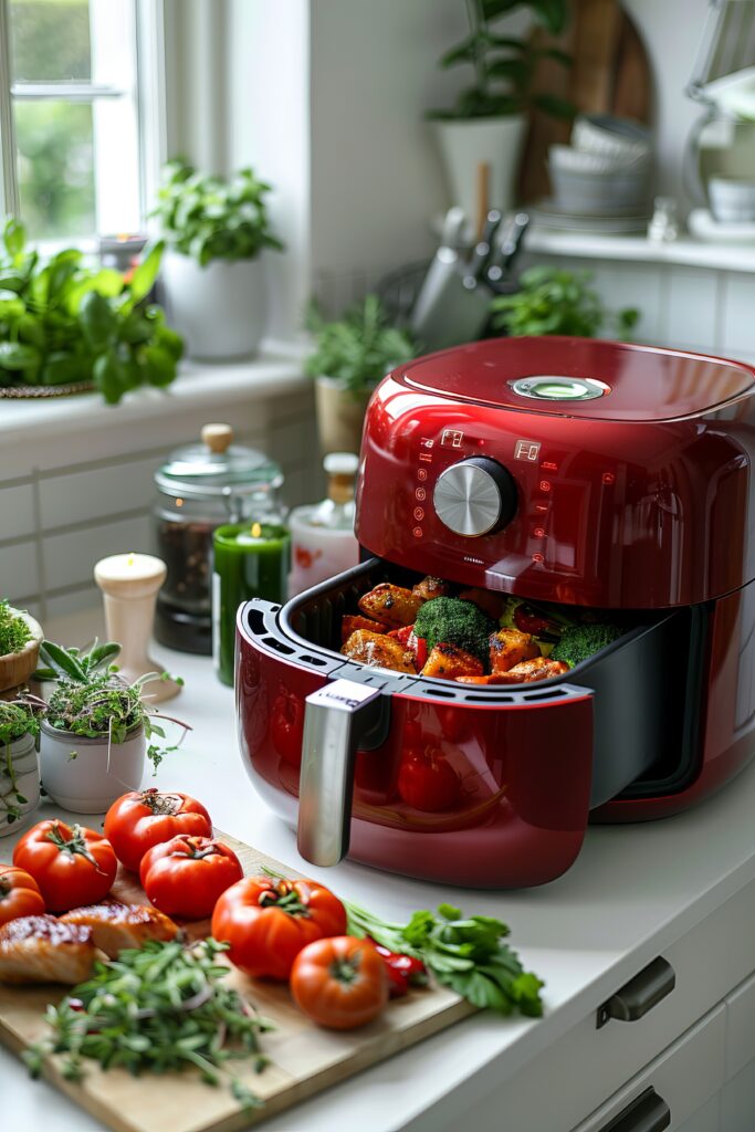 Heißluftfritteuse (Airfryer) ist vielseitig.Der Gesunde perfekte Küchenhelfer